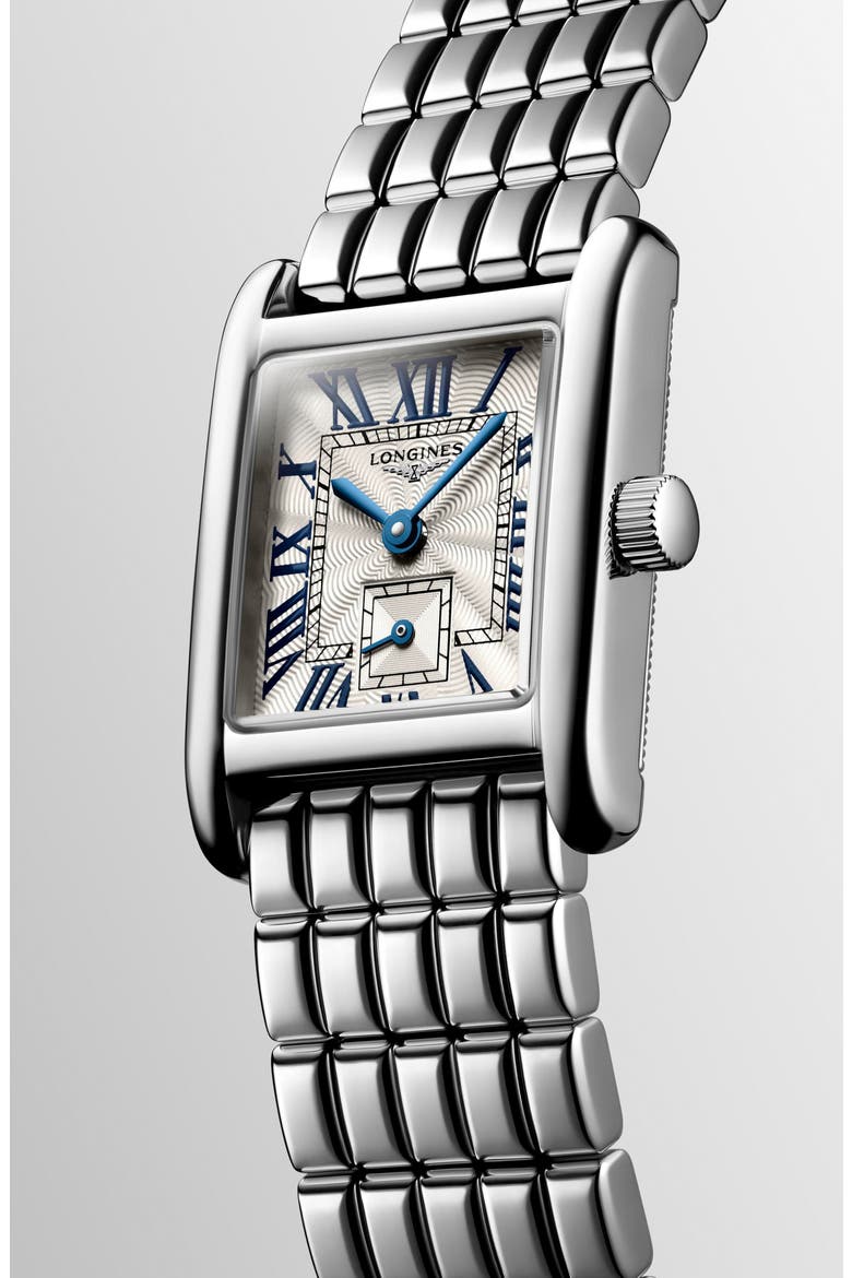 Mini DolceVita Bracelet Watch, 21.5mm x 29mm, Alternate, color, SILVER