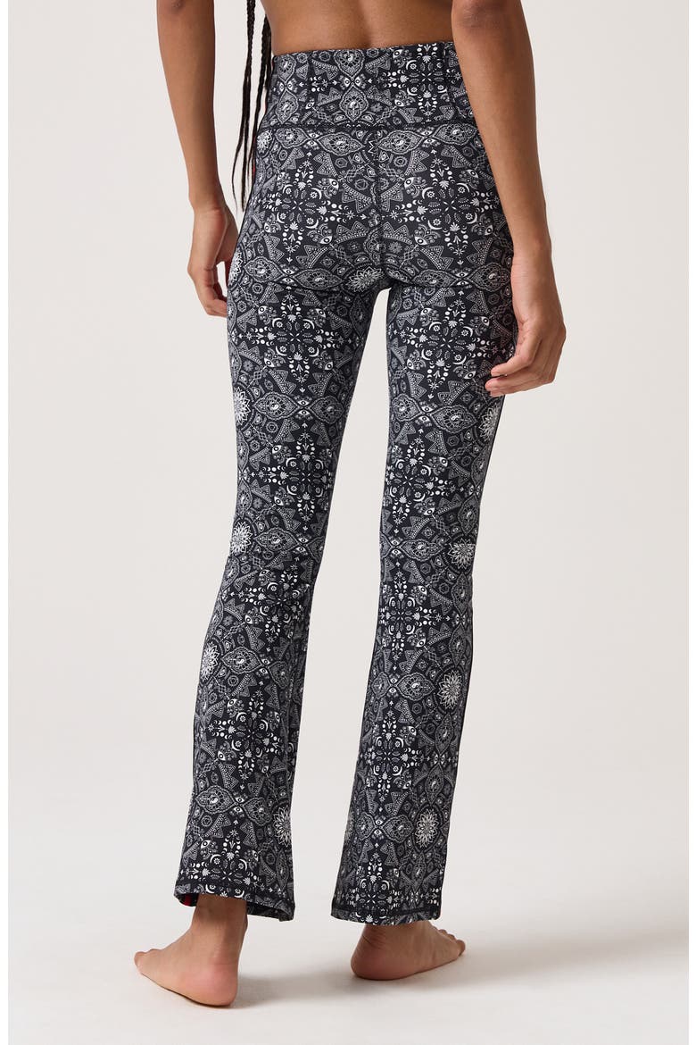 Mandala Spirit Flare Leggings, Alternate, color, BLACK