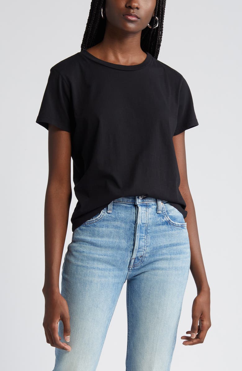 MOTHER Little Goodie Goodie Tee, Alternate, color, Black