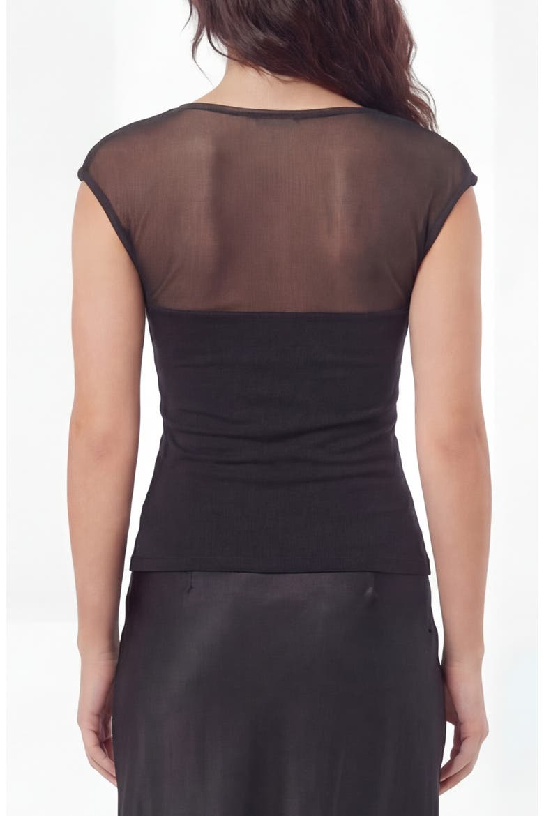 Fiona Mesh Top, Alternate, color, BLACK
