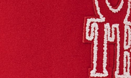 True Religion Rib Stitch Dept Baggy Sweatpants In Red