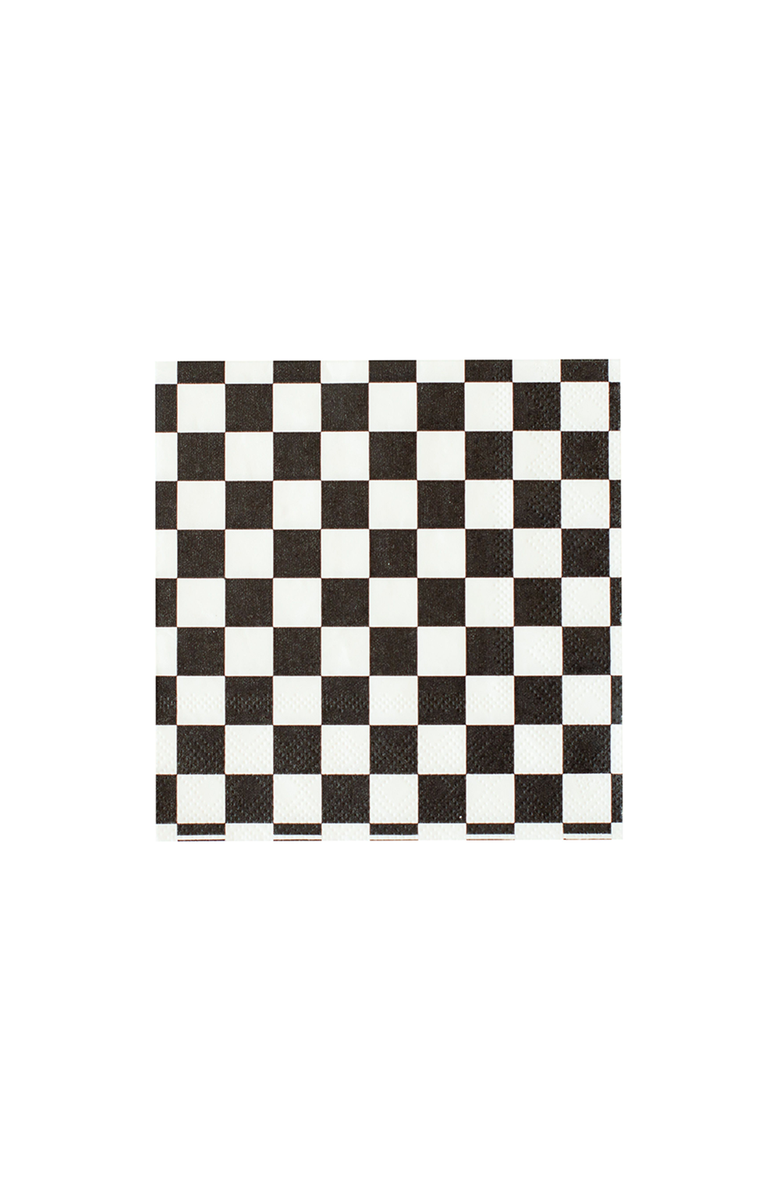 Jollity & Co Checkered Cocktail Napkins, Main, color, The Classic