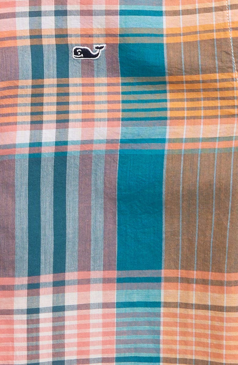 vineyard vines Kids' Plaid Madras Button-Down Shirt, Alternate, color, 