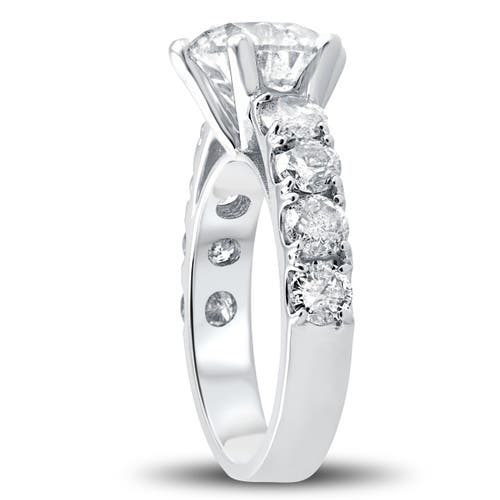 Bliss Diamond Certified 5 1/2 Cttw Diamond Engagement Ring 14k Gold Lab Grown In 14k White Gold