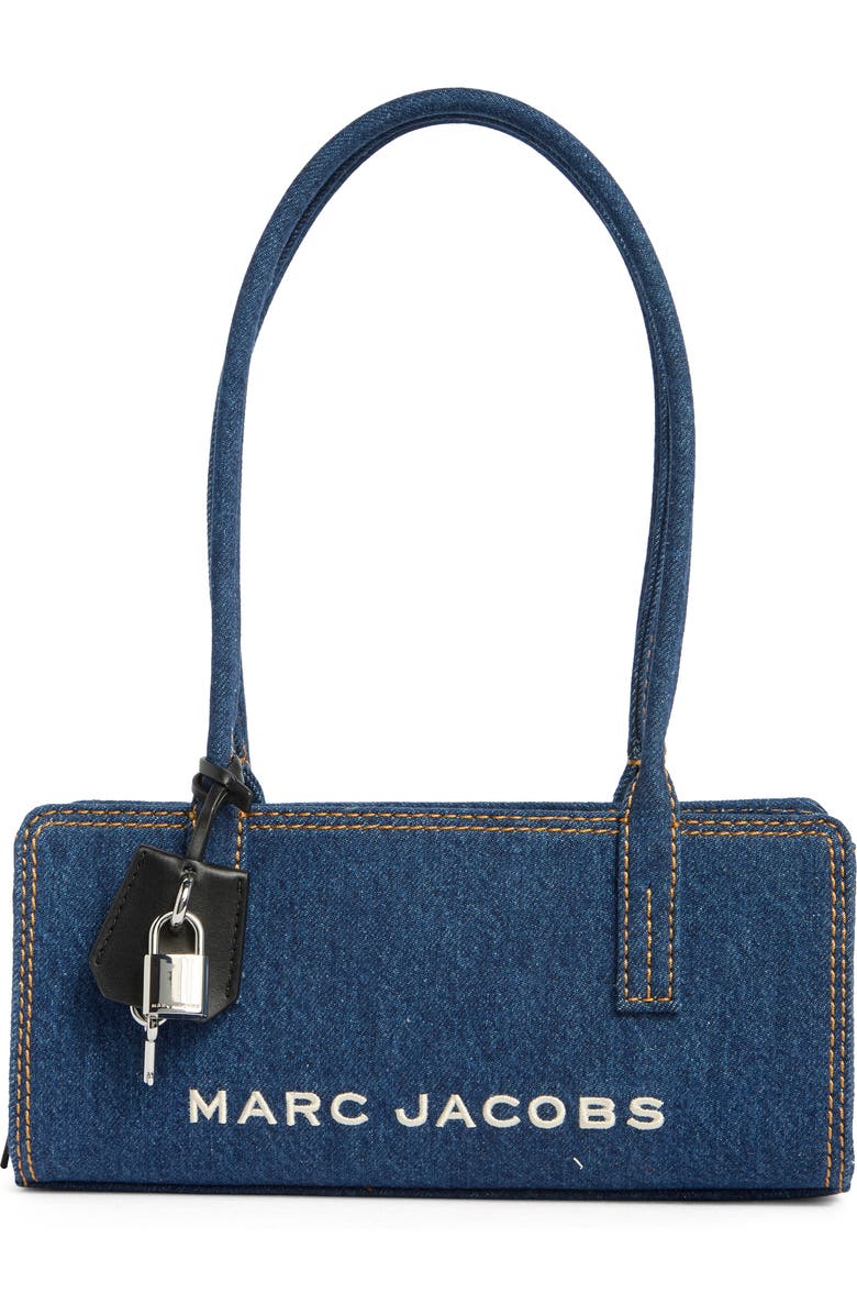 Marc Jacobs Denim Bold Satchel Bag, Main, color, Dark Denim