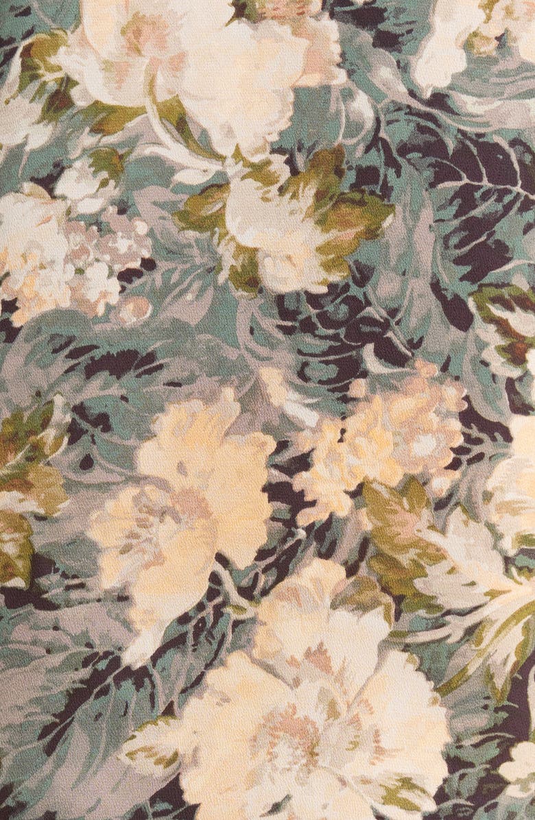 Tahari ASL Print Tie Neck Top, Alternate, color, Blush Sage Multi