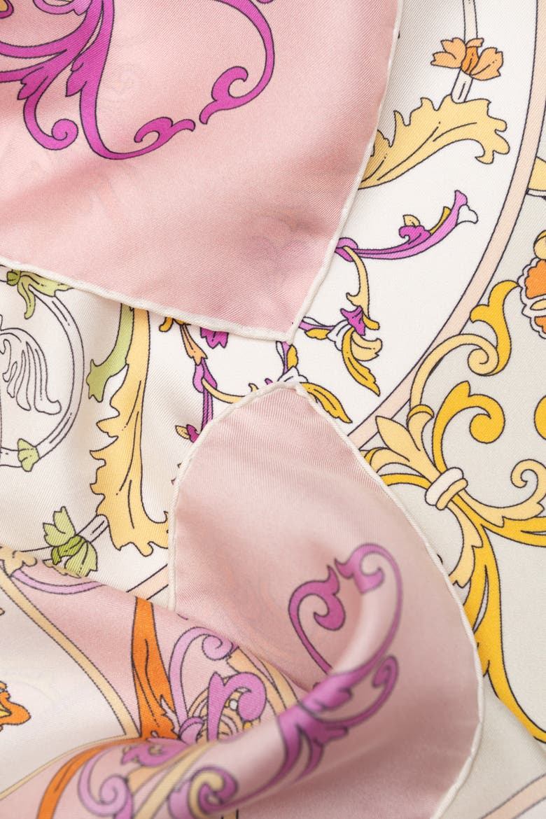 Paulina - Silk Foulard for Women, Alternate, color, Pink