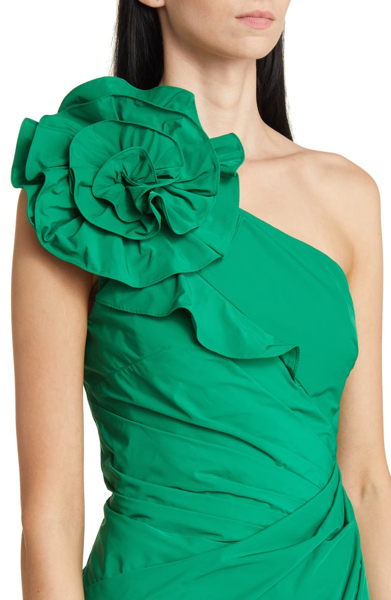 Marchesa Notte One-Shoulder Cocktail Dress, Alternate, color,