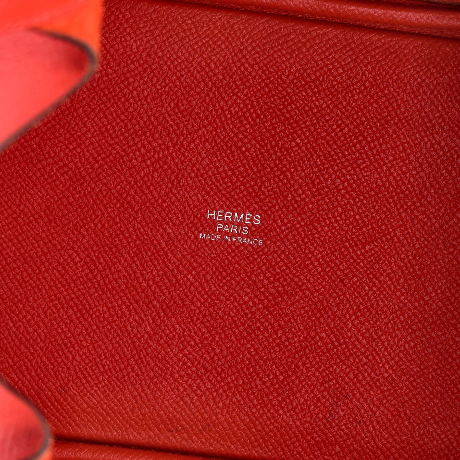 Pre-Owned Hermes Picotin Lock Bag Tressage Epsom PM, Alternate, color, Capucine/Bleu Du Nord/Rouge H