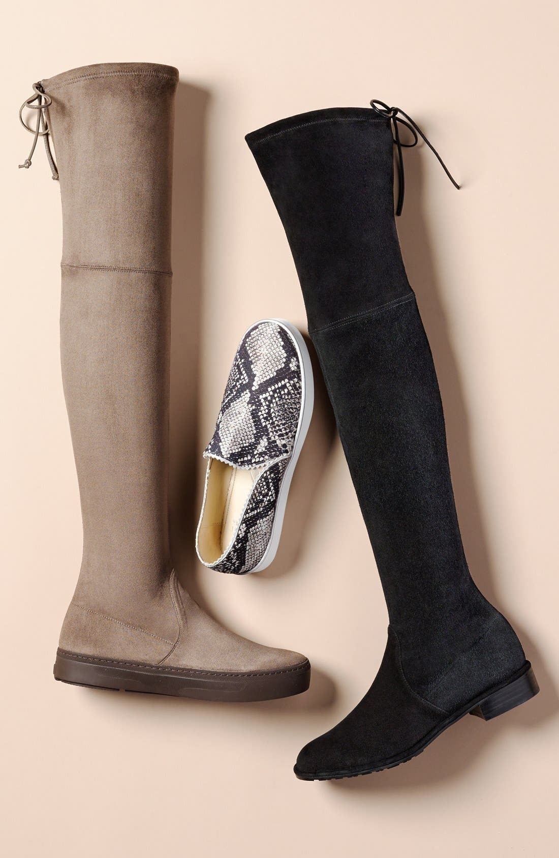 'Playtime' Over the Knee Boot, Alternate, color, NOIR ULTRASTRETCH
