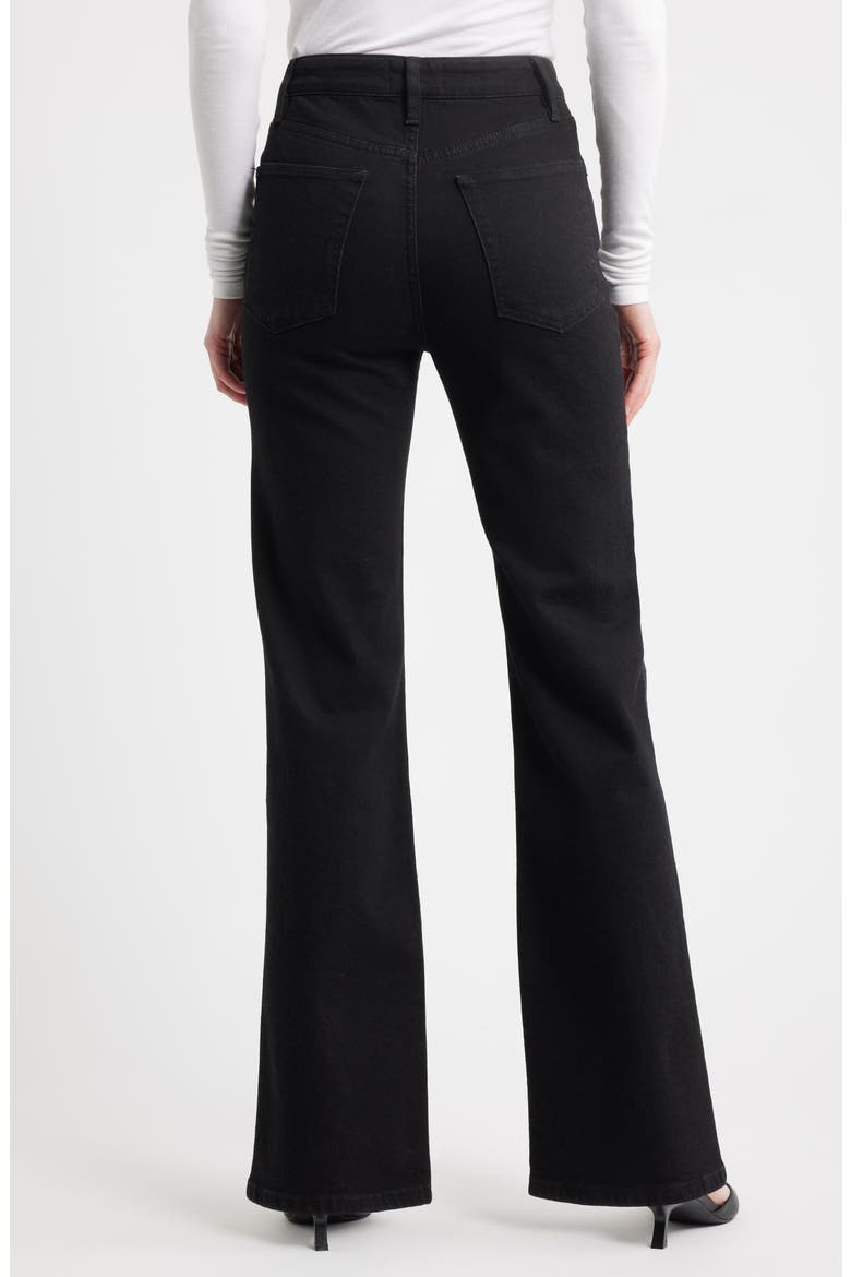 The Arrow High Waist Relaxed Bootcut Jeans, Alternate, color, BLACK
