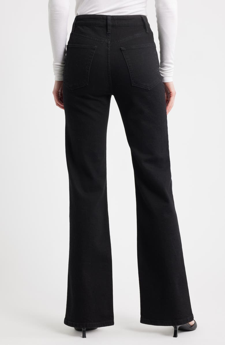 FRAME The Arrow High Waist Relaxed Bootcut Jeans, Alternate, color, Black