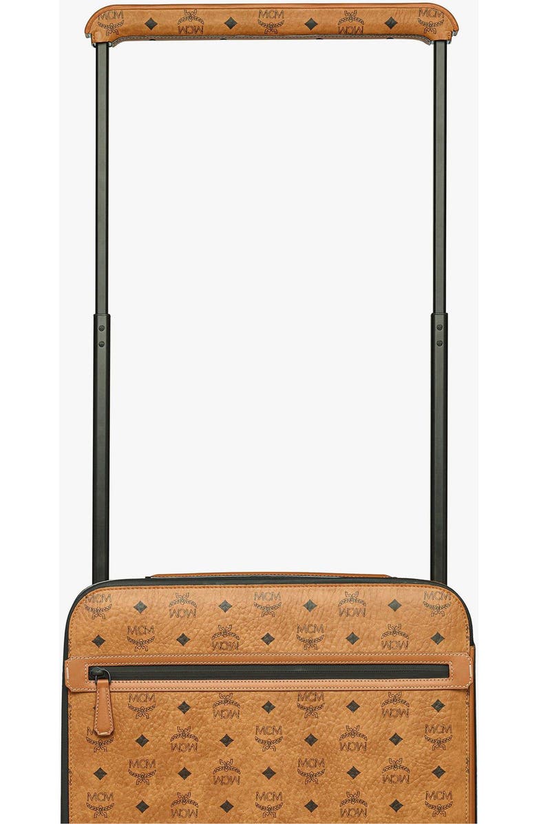 MCM Ottomar Cabin Trolley in Visetos, Alternate, color, Cognac