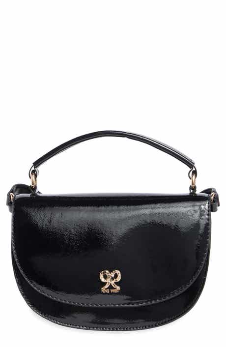 Mini Anastasia Faux Leather Top Handle Bag