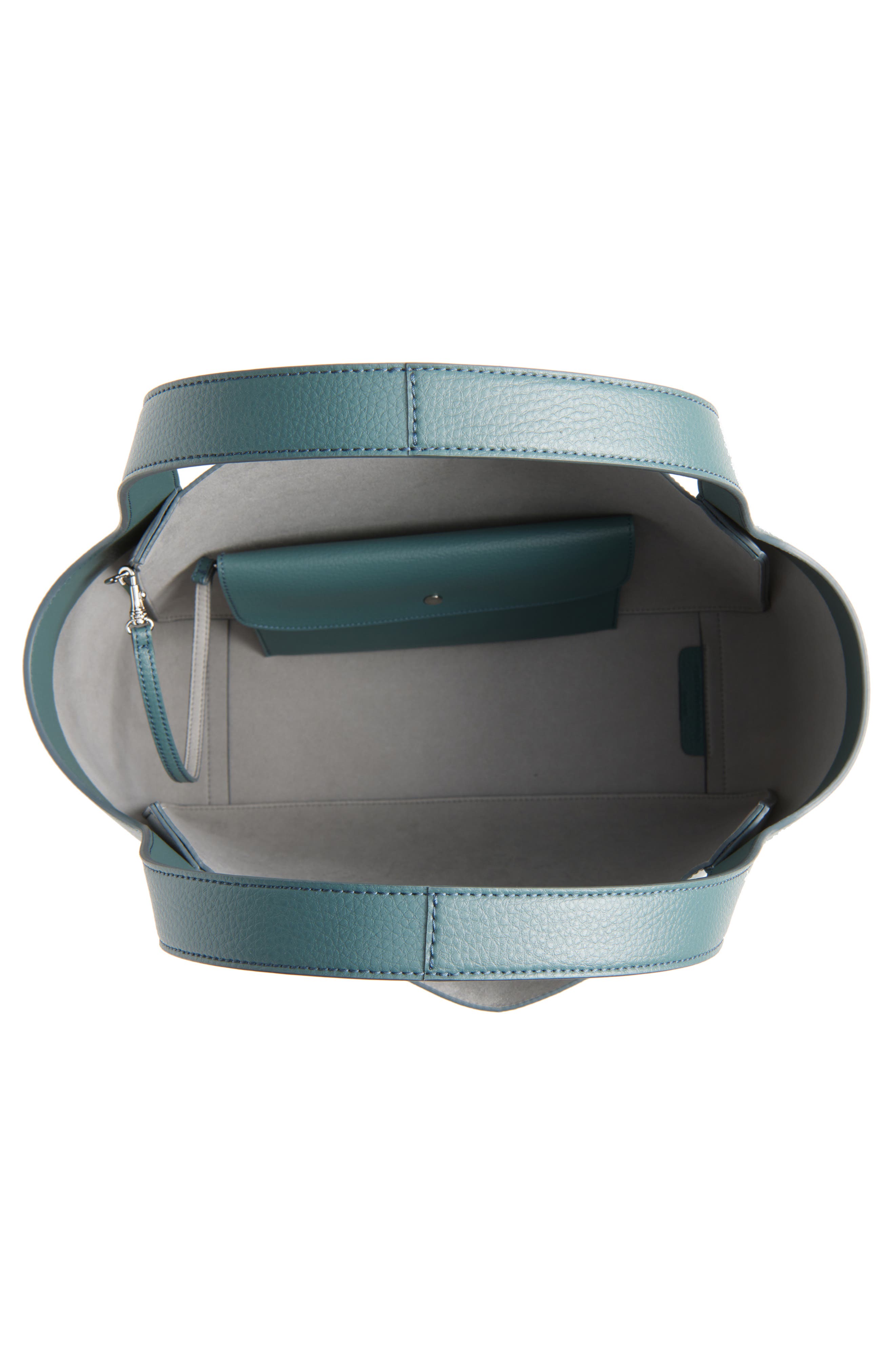 Stella McCartney Perforated Logo Faux Grainy Leather Tote, Alternate, color, 