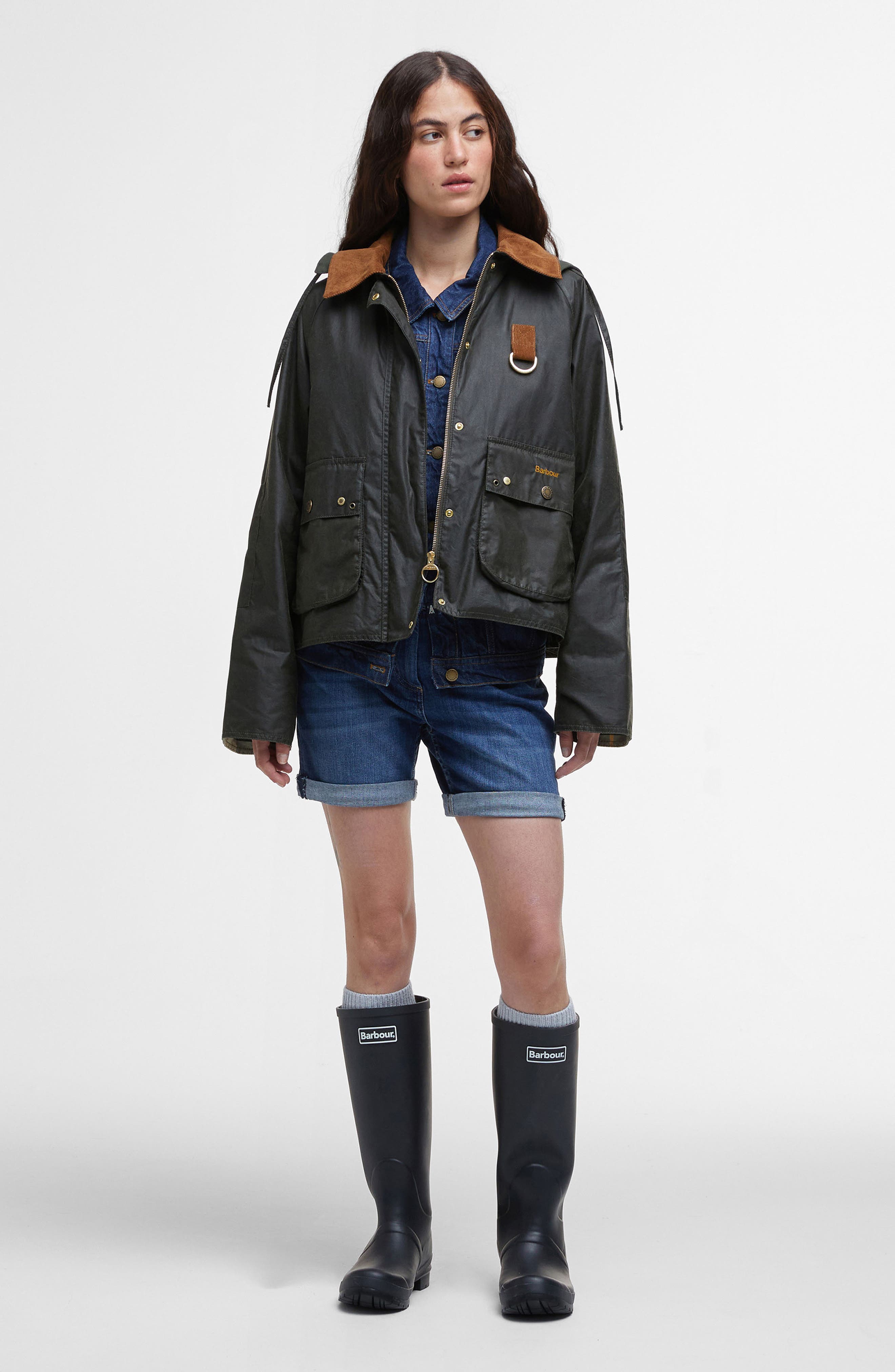Женские куртки Barbour Erma Waxed Cotton Jacket — фото 7