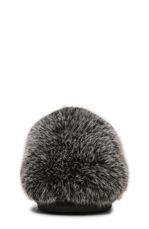 Steve Madden Kids' Jpoof Faux Fur Slipper In Gray