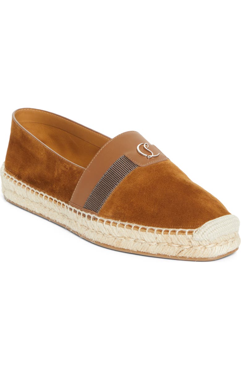 Christian Louboutin Alfarica CL Logo Espadrille, Main, color, Rhea