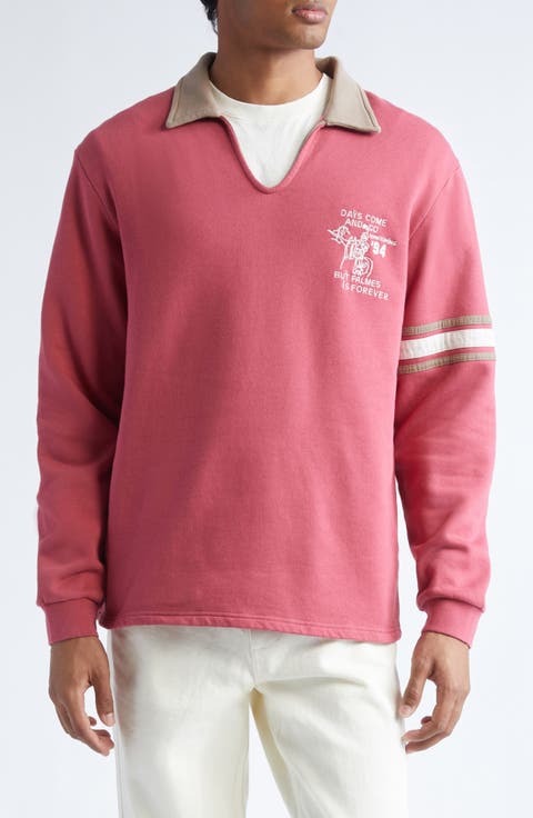 Forever Open Long Sleeve Rugby Polo