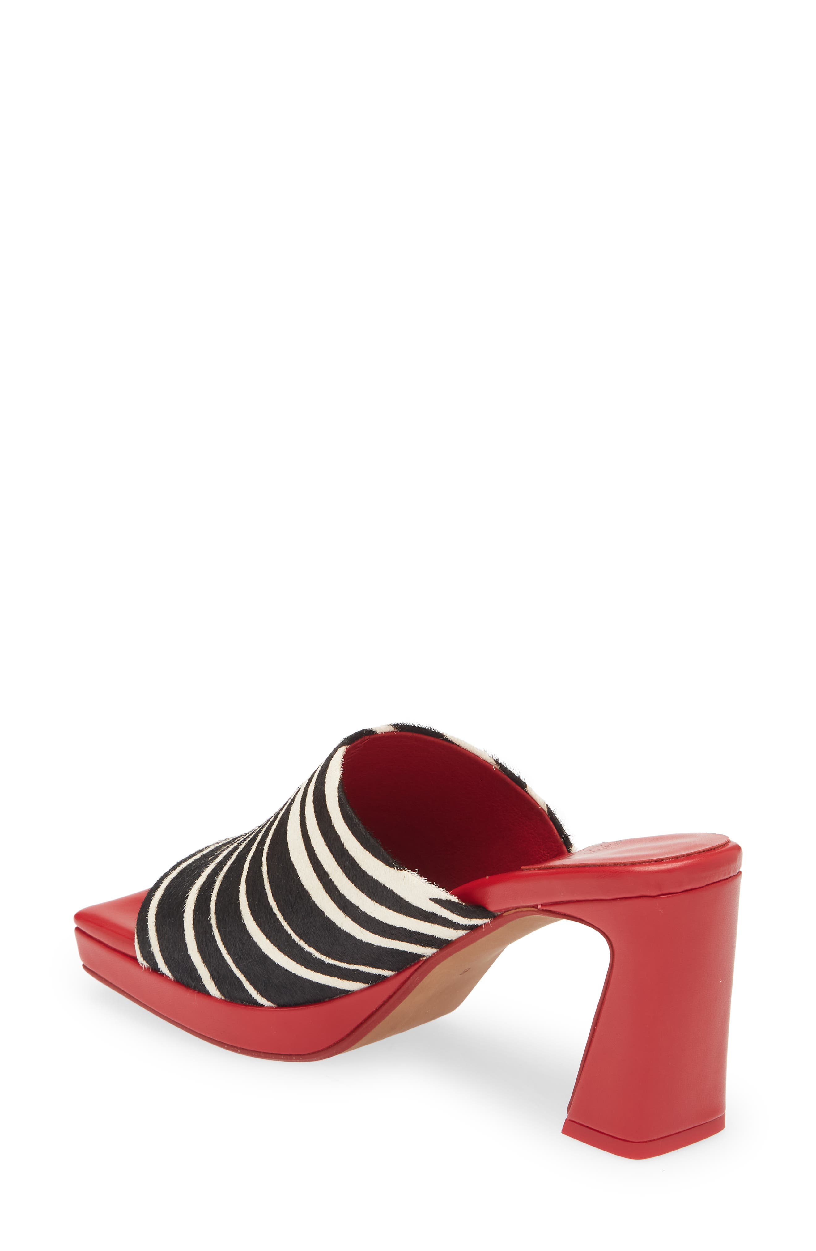 Jeffrey Campbell Caviar Genuine Calf Hair Slide Sandal, Alternate, color, 