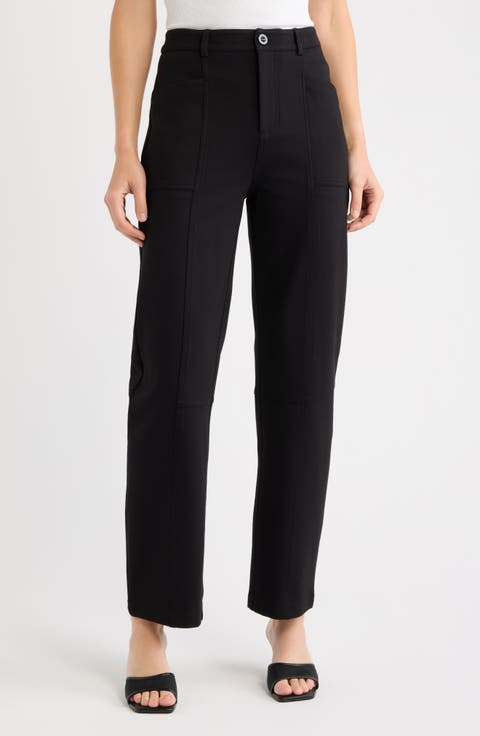 Stretch Barrel Leg Pants