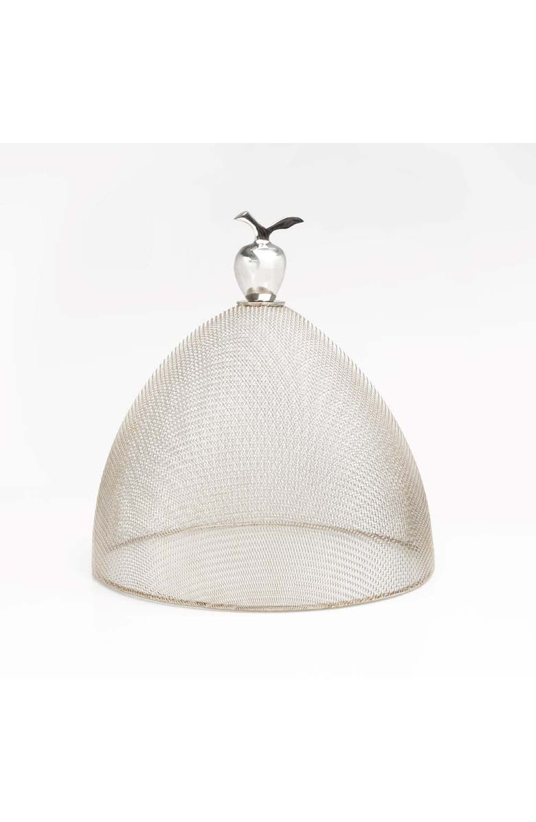 Lunares Silver Nickel Mesh Domes - Set of 2, Alternate, color, Silver Nickel