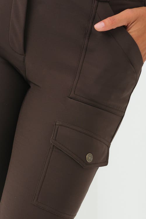 Anatomie Kate Cozy Fleece-lined Travel Pant In Brown
