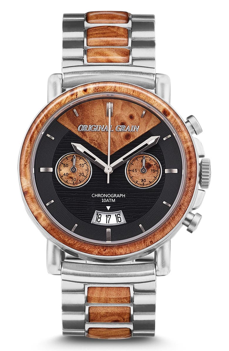 Original Grain Alterra Chronograph Bracelet Watch, 44mm, Main, color,