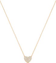 Bearfruit Jewelry Sterling Silver 18k Gold Plated Crystal Heart Necklace Meaningful Everyday