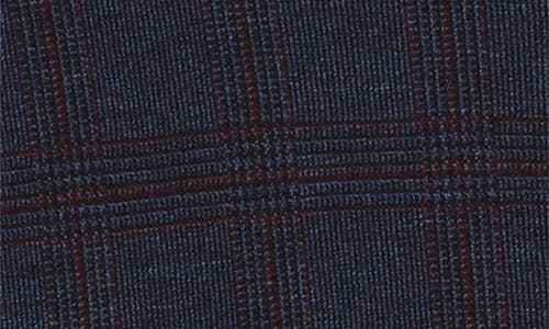 Robert Barakett Darlog Glen Plaid Knit Button-up Shirt In Blue