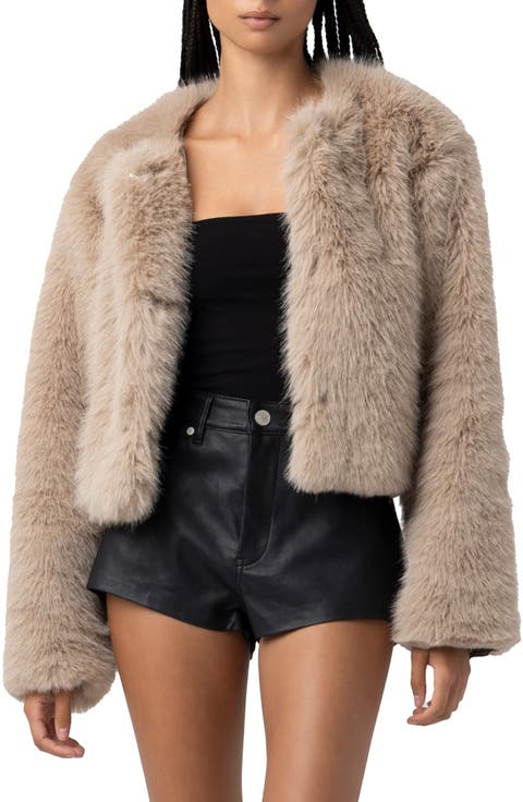 Faux Fur Crop Jacket