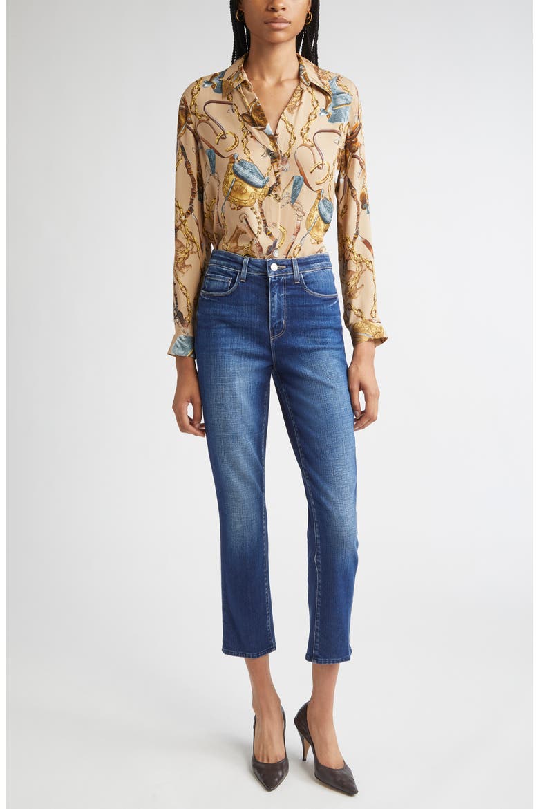 Celestia Slim Fit Crop Jeans, Alternate, color, MARVISTA