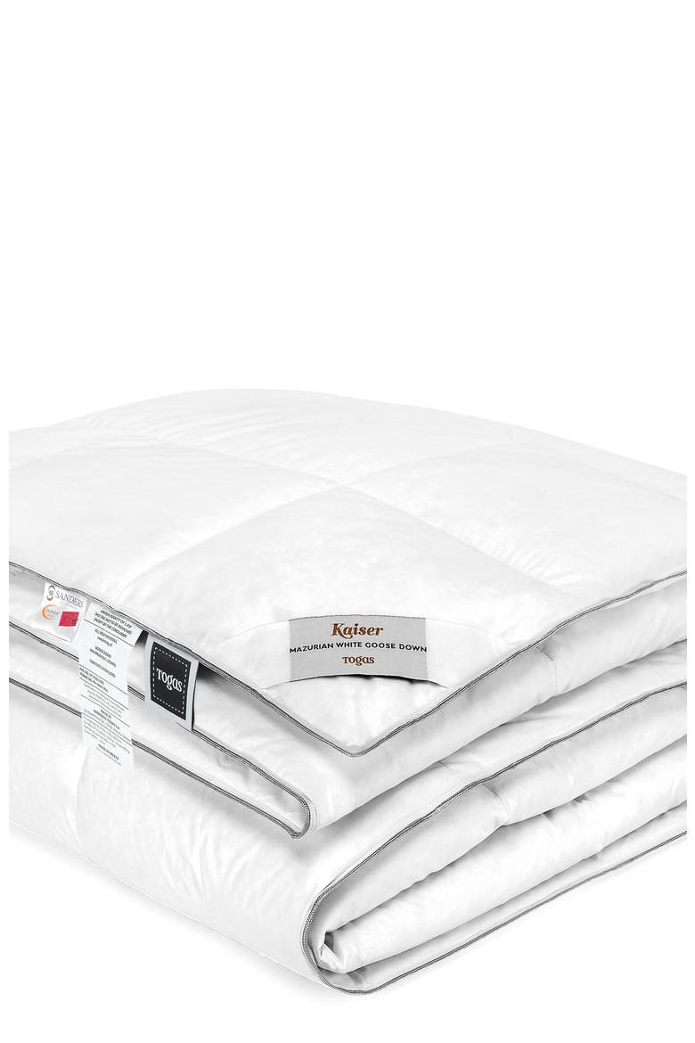 Kaiser Mazurian goose down comforter, Alternate, color, White