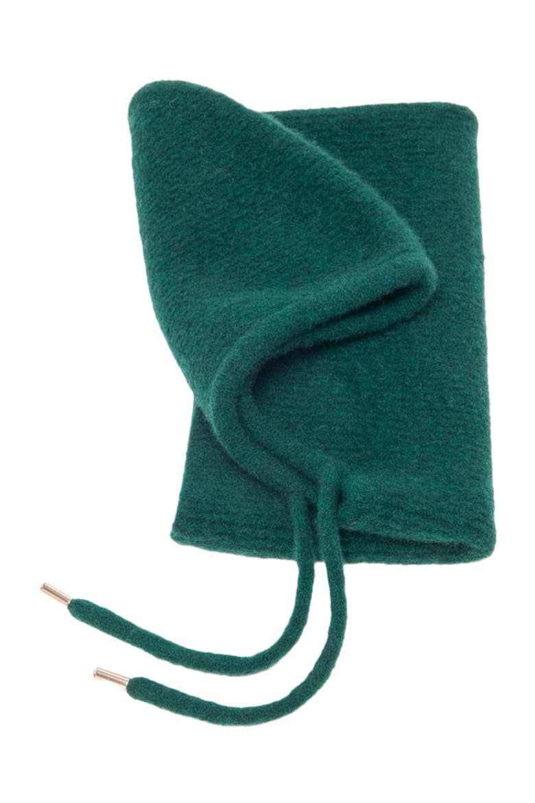 Yak Wool Blend Balaclava, Alternate, color, Bottle green