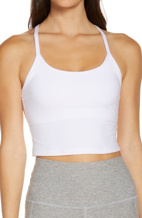 Space Dye Slim Racerback Crop Tank (Regular 
Plus)