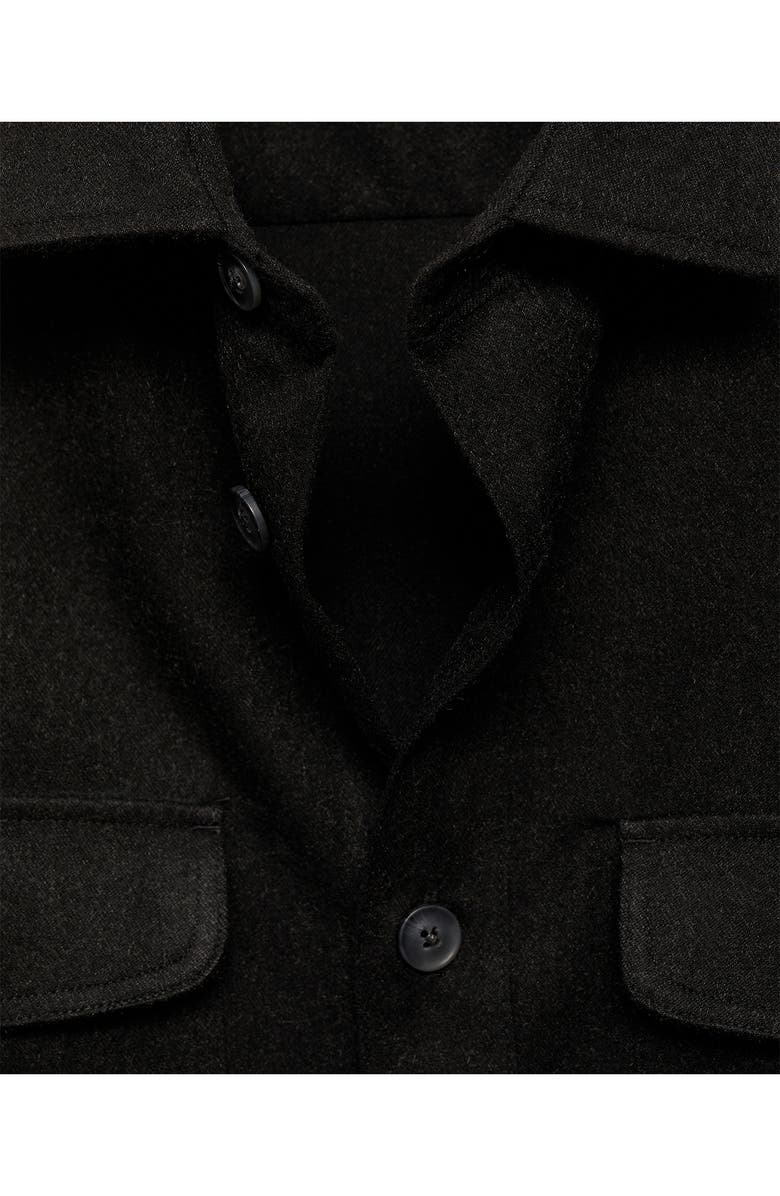 MANGO Regular Fit Chest Pocket Button-Up Shirt, Alternate, color, Dark Heather Grey