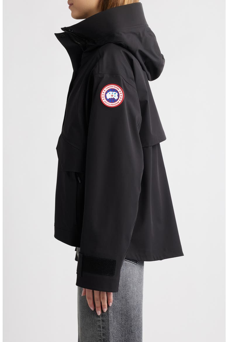Tofino Hooded Rain Jacket, Alternate, color, BLACK