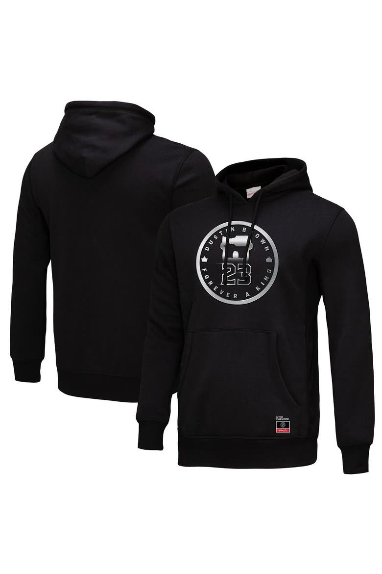 Men's Mitchell & Ness Dustin Brown Black Los Angeles Kings Forever A King Pullover Hoodie, Alternate, color, Black
