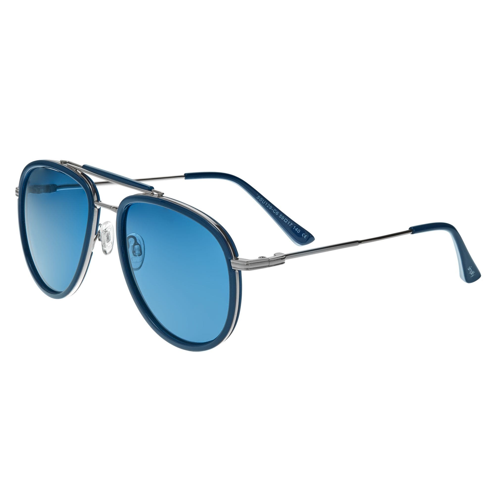 Silver/Blue
