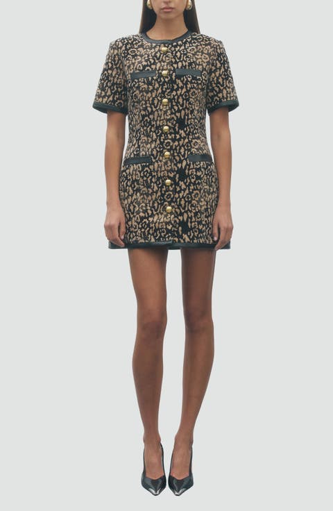 Taylor Leopard Print Minidress