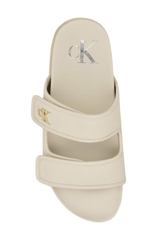Calvin Klein Lindee Sandal In Ivory