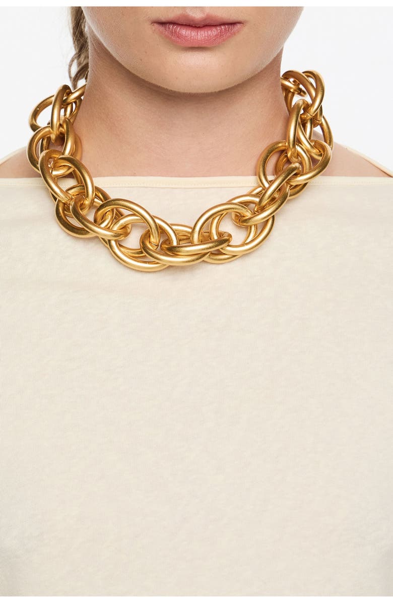 Bimba y Lola Three-Tone Chain Necklace, Alternate, color, 