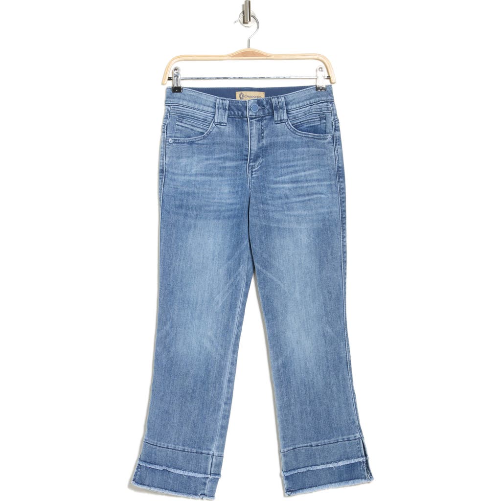 Democracy Release Hem Flare Jeans In Mid Blue Artisinal