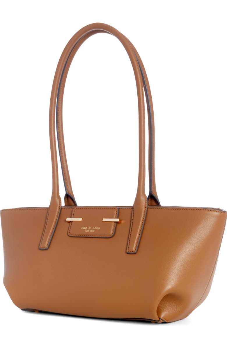rag & bone Realm Leather Satchel, Alternate, color, Golden Brown
