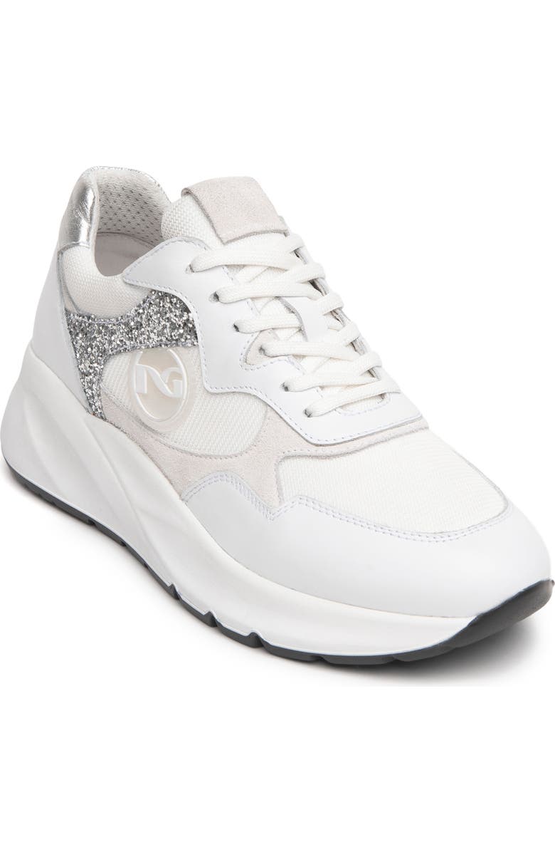 NeroGiardini Mixed Media Sneaker, Main, color,