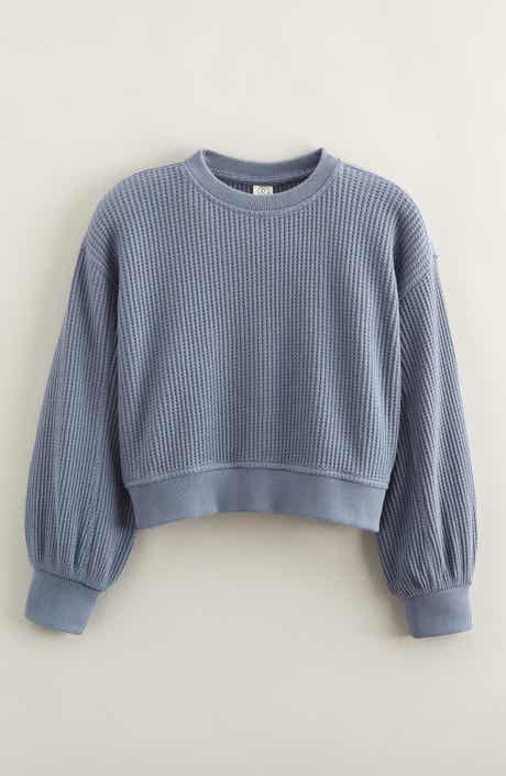 Treasure & Bond Kids' Cozy Waffle Sweatshirt