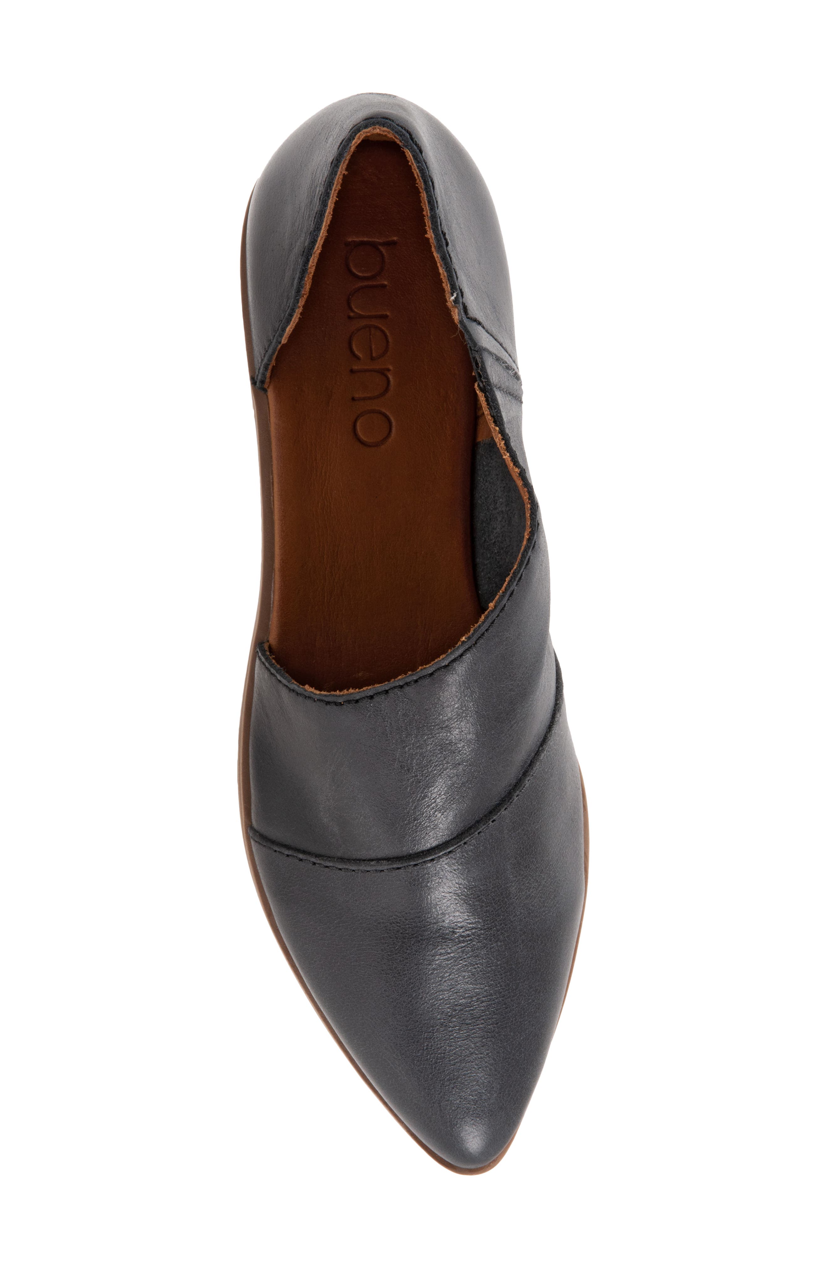 Bueno Blake Half d'Orsay Leather Flat, Alternate, color, 