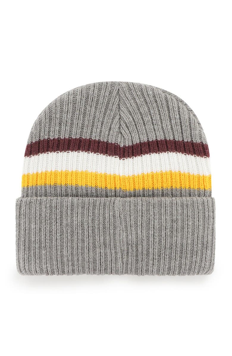 '47 Men's '47 Charcoal Minnesota Golden Gophers Highline Cuffed Knit, Alternate, color, Charcoal