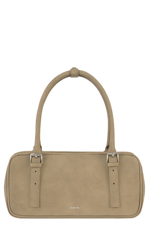 Faux Leather Square Bowling Bag