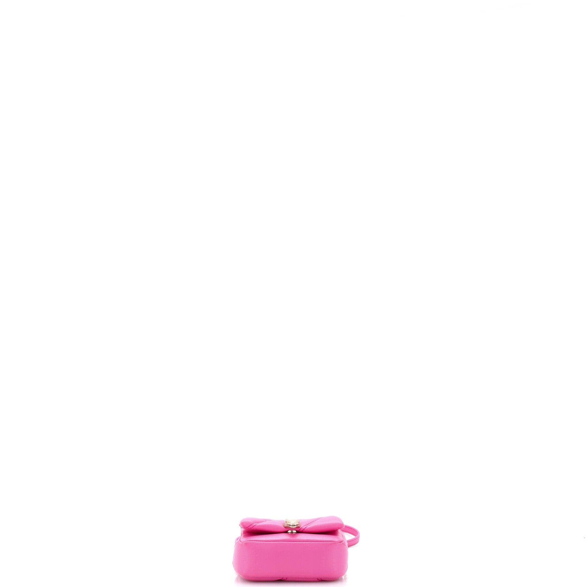 Serpenti Cabochon Shoulder Bag Diagonal Quilted Leather Micro, Alternate, color, Pink